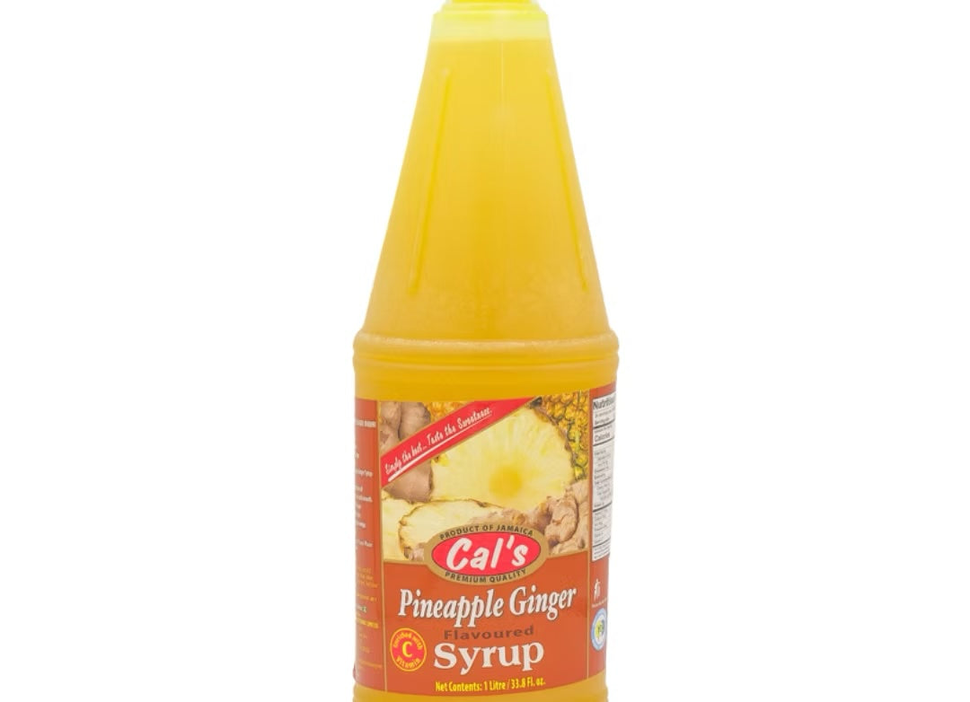 Cal's Pineapple Ginger Syrup, 3 Pack